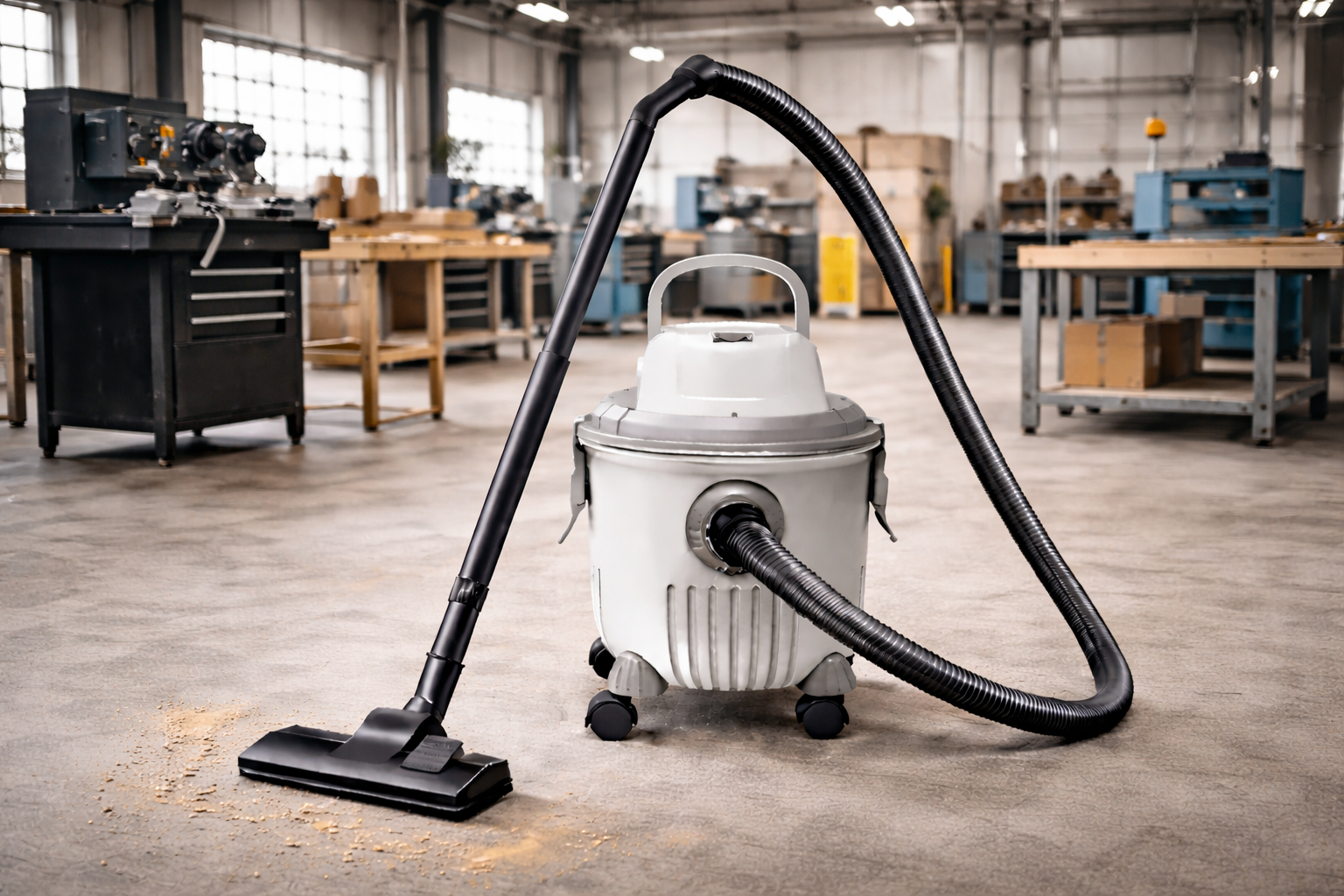 Workshop-Grade Wet and Dry Vacuum Cleaner – 15L Heavy-Duty Canister with HEPA