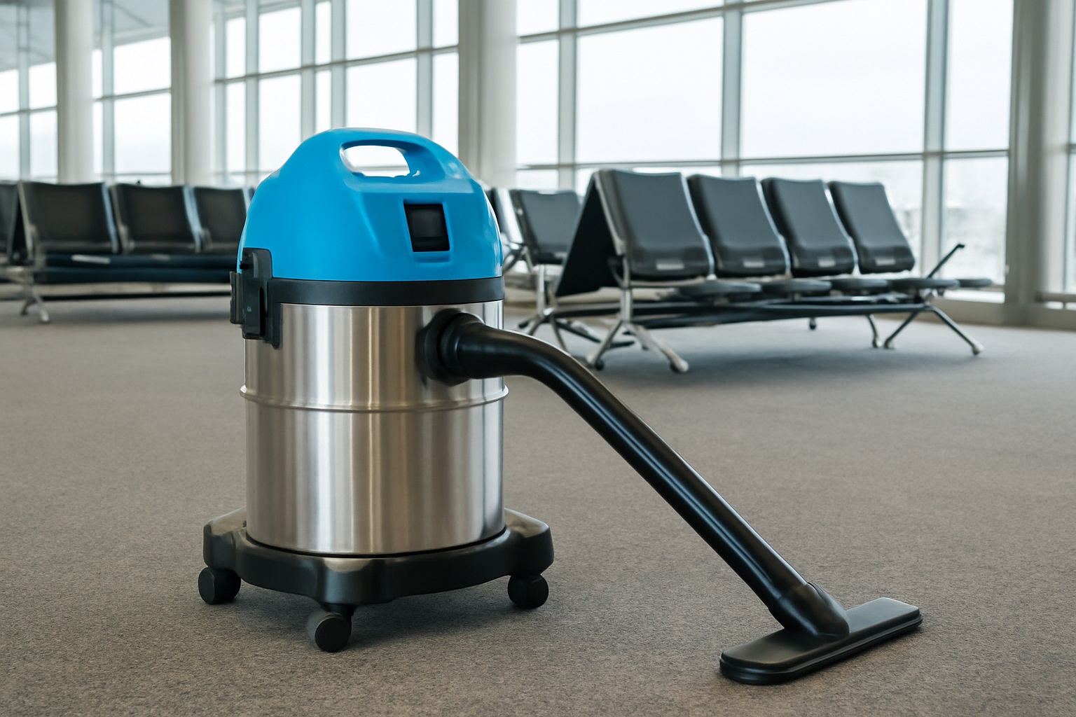 Wet & Dry Vacuum Cleaner for Airport and Transport Hub Cleaning