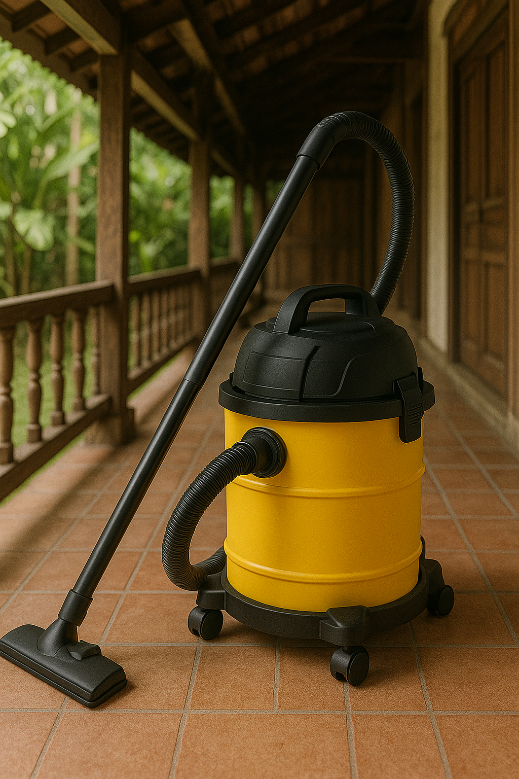A13 Large-Capacity Wet Dry Vacuum Cleaner - Heavy-Duty Quiet Suction | Corded Yellow Series