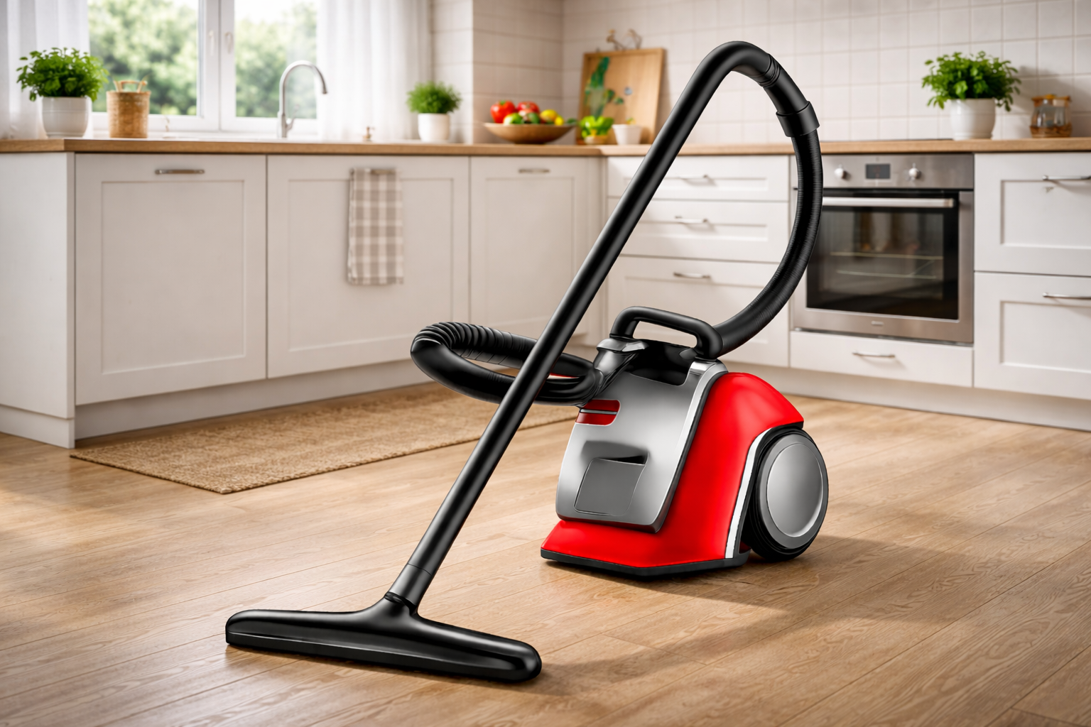 Kitchen Canister Vacuum Cleaner | Lightweight & Compact | Ideal for Hard Floors