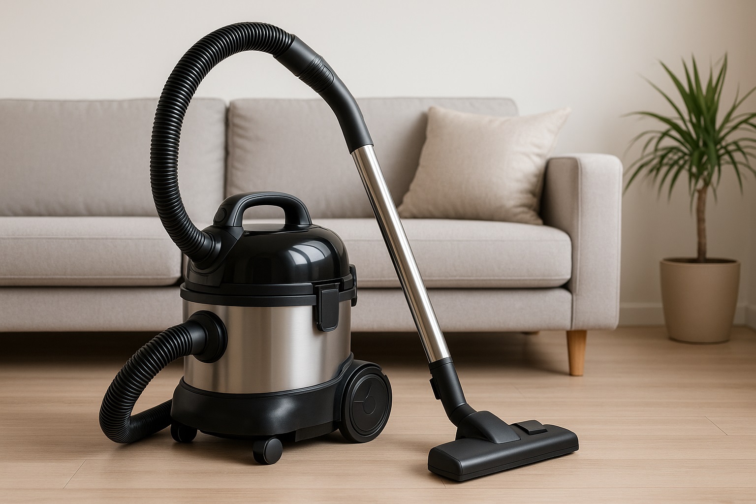 A14 Stainless Steel Canister Vacuum Cleaner – Large Capacity, Quiet & High Suction