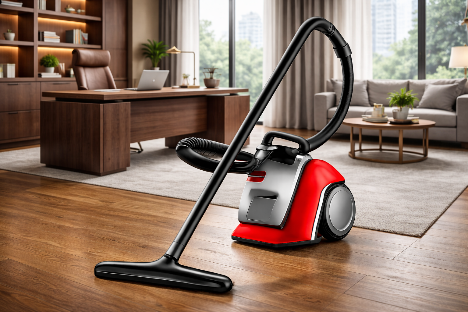 Commercial Canister Vacuum Cleaner – High-Power Industrial Floor Vacuum