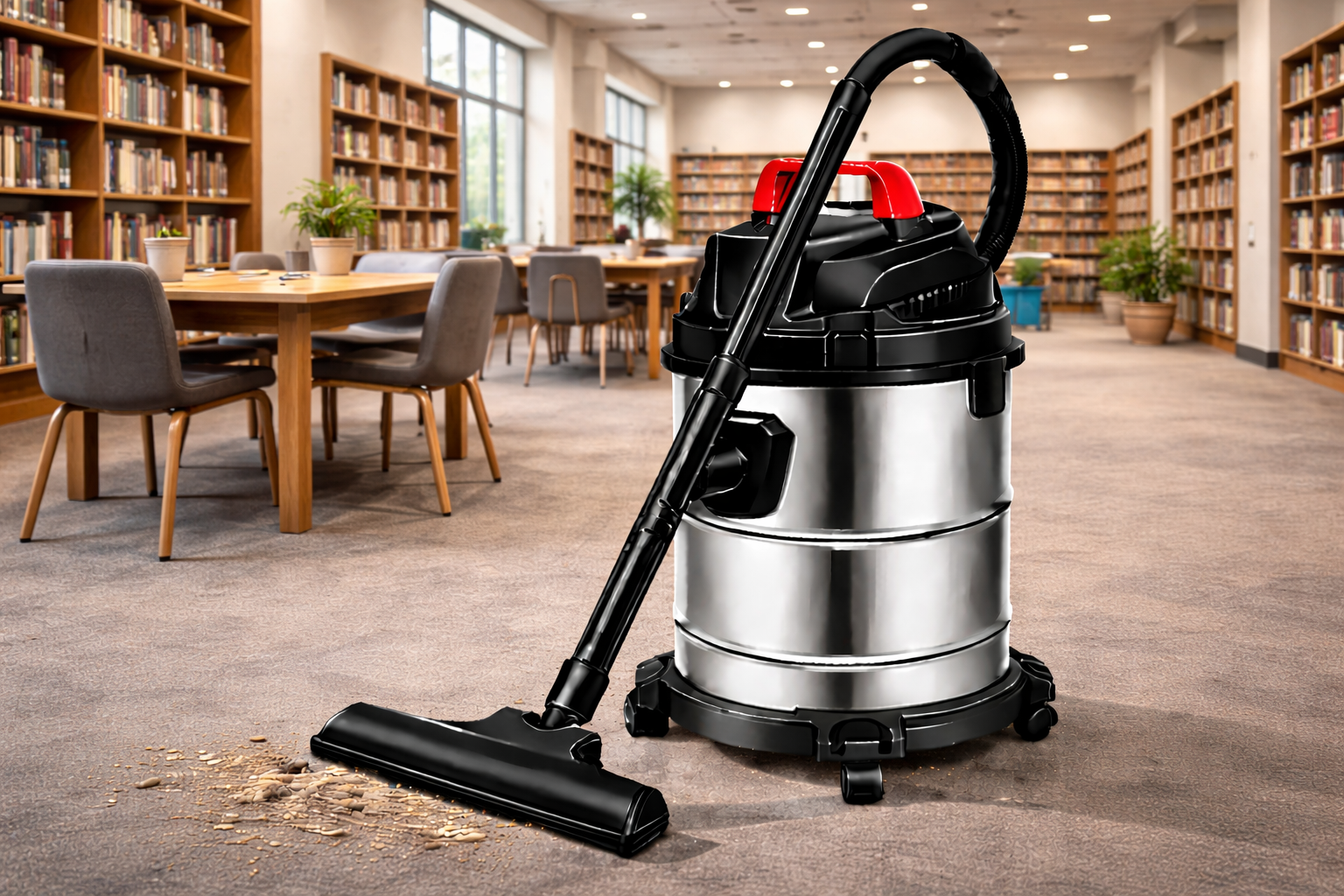 Heavy-Duty Wet & Dry Vacuum Cleaner – 30L Stainless Steel Tank