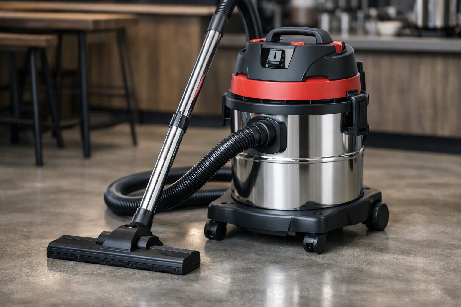 20L Commercial Wet and Dry Vacuum Cleaner Stainless Steel Industrial Shop Vacuum