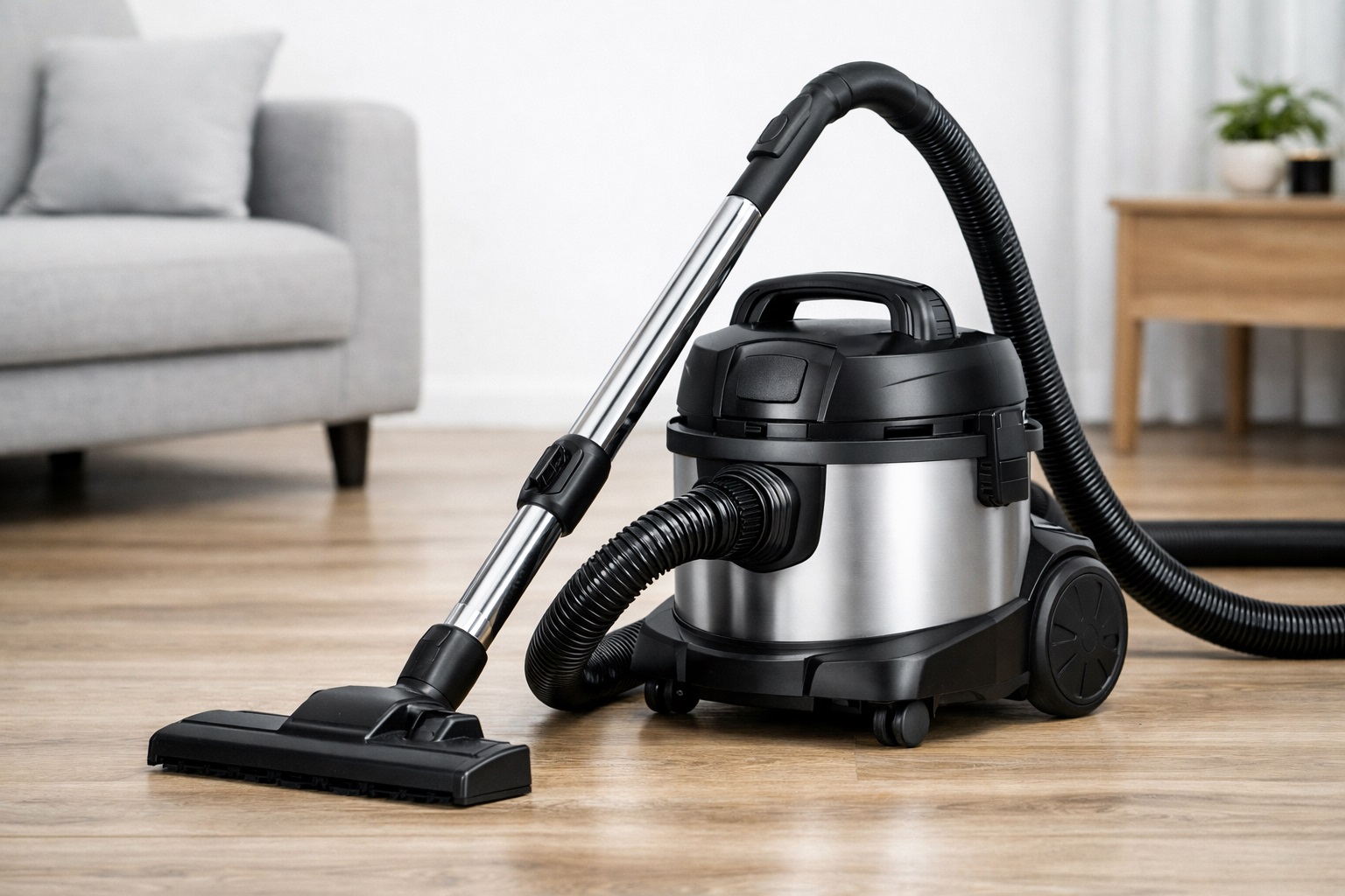 Barrel Vacuum Cleaner for Hardwood Floors