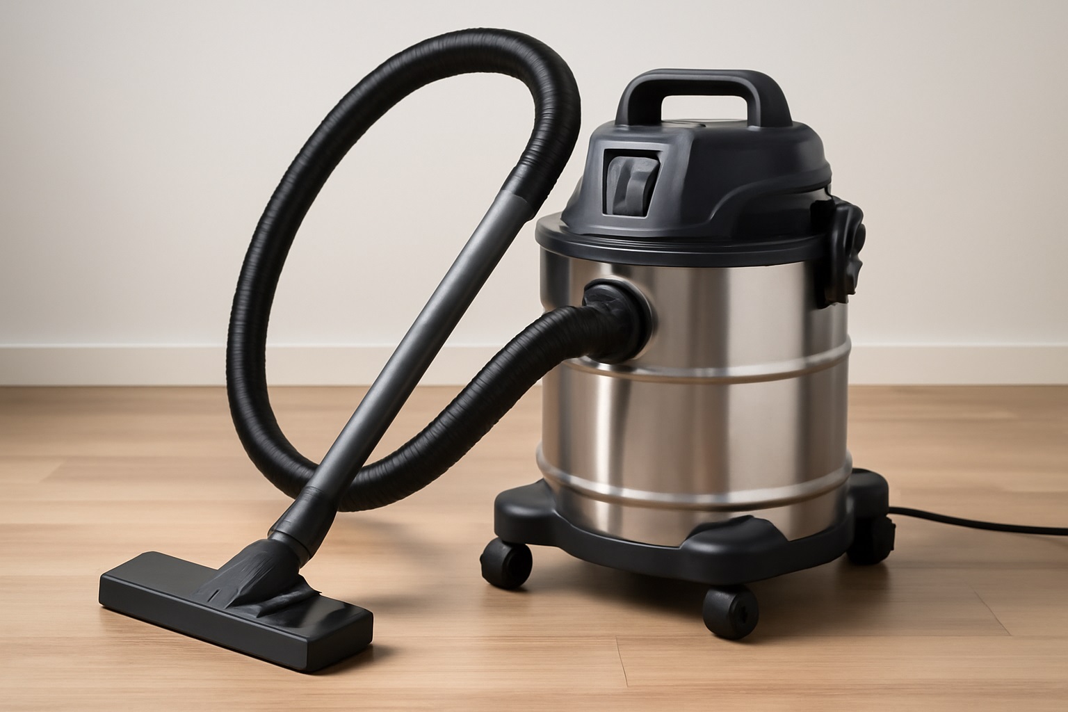 High-Suction Portable Stainless Steel Wet & Dry Vacuum Cleaner