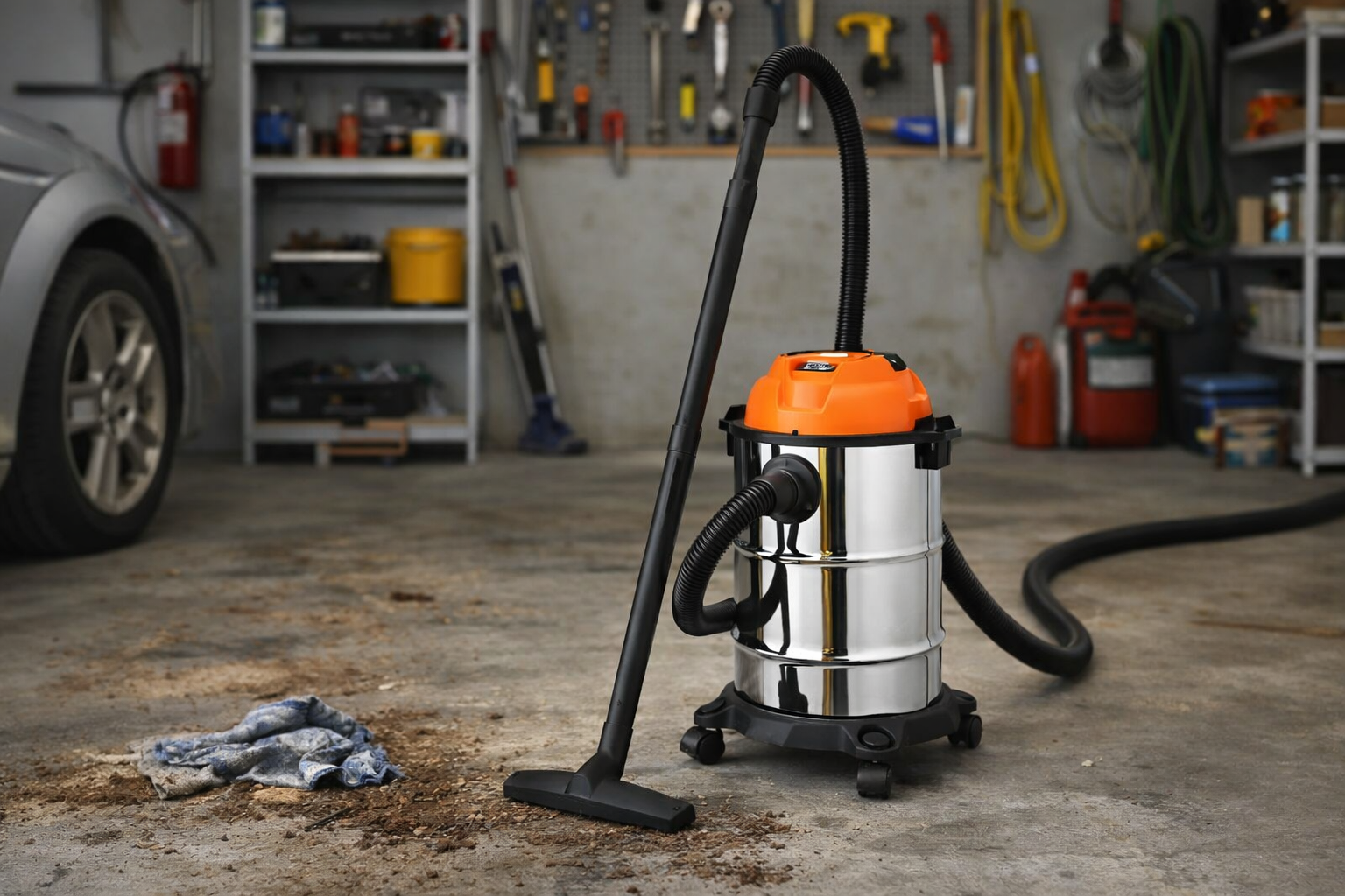 Heavy-Duty Wet and Dry Vacuum Cleaner