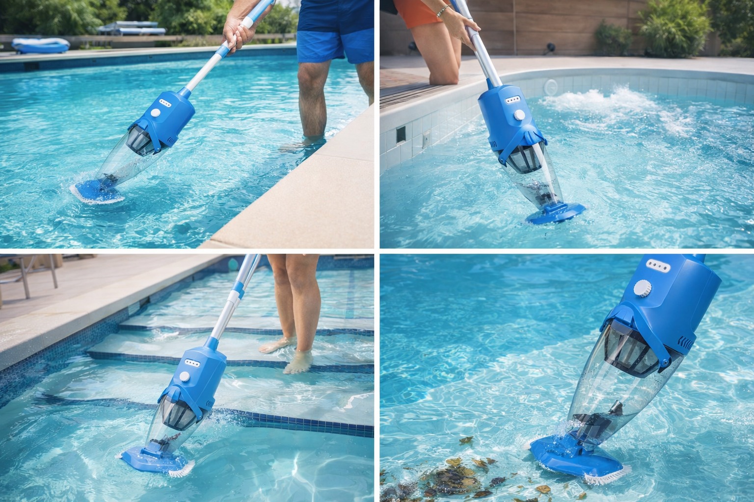 Cordless Handheld Pool Vacuum Cleaner – Rechargeable, Powerful Suction, Ideal for Above Ground & Inground Pools
