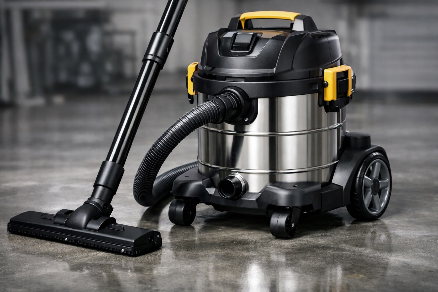 Heavy-Duty Stainless Steel Wet-Dry Vacuum Cleaner