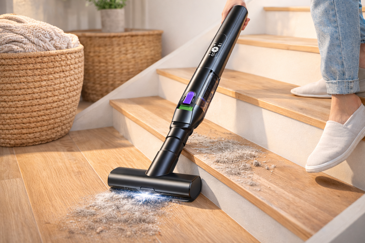 Cordless Handheld Vacuum Cleaner for Stairs & Floors