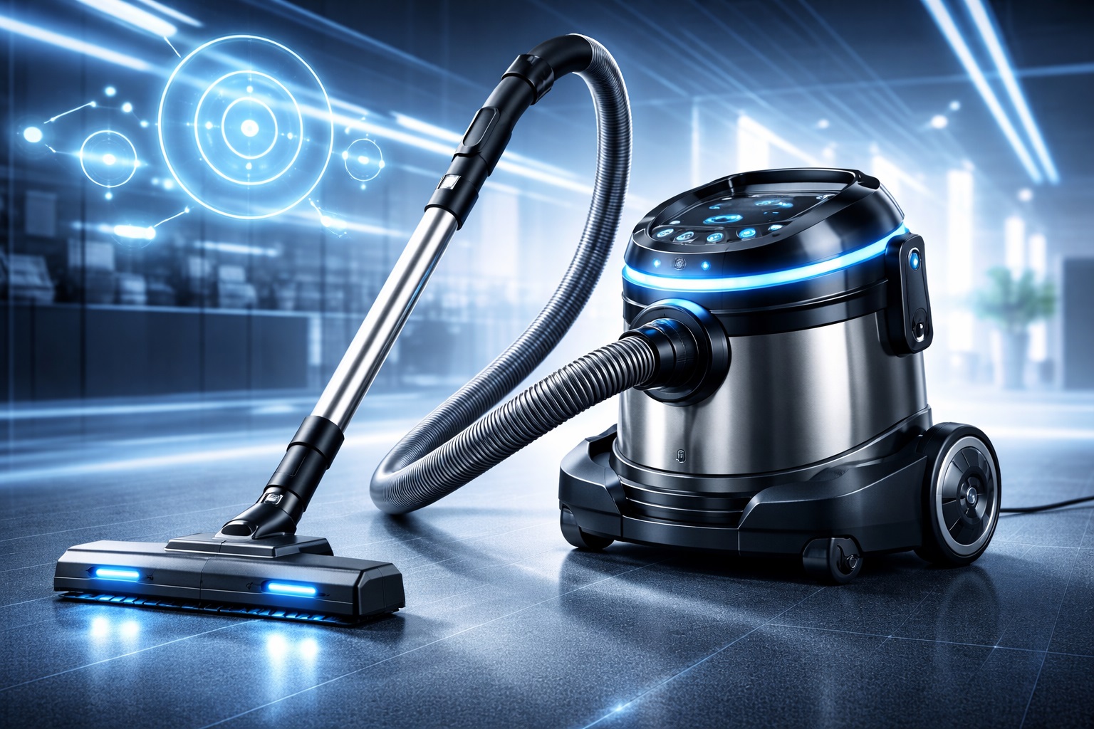 Barrel Vacuum Cleaner with Technological Innovations