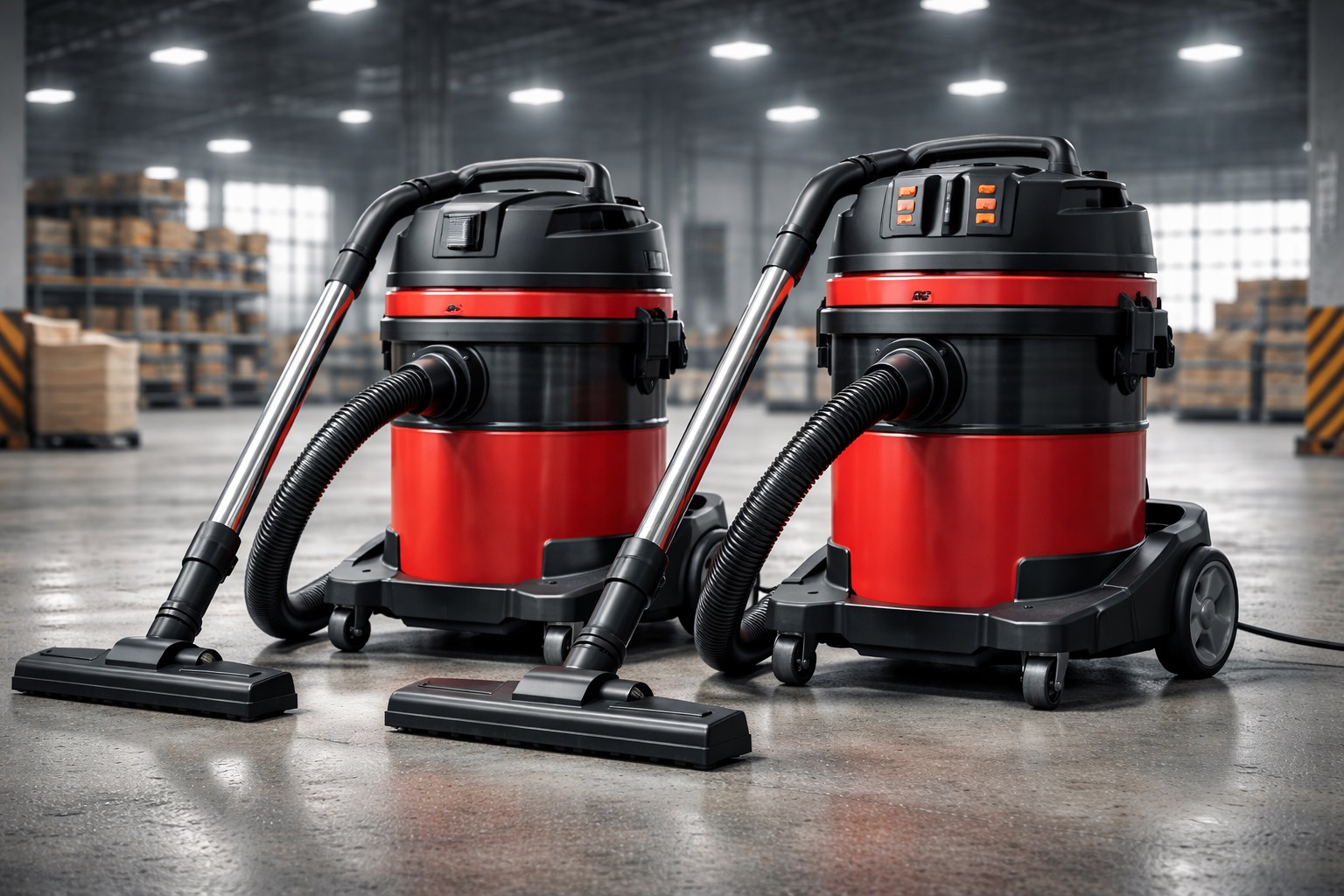 Commercial Single Dual Motor Industrial Wet Dry Vacuum Cleaner 60L Heavy Duty