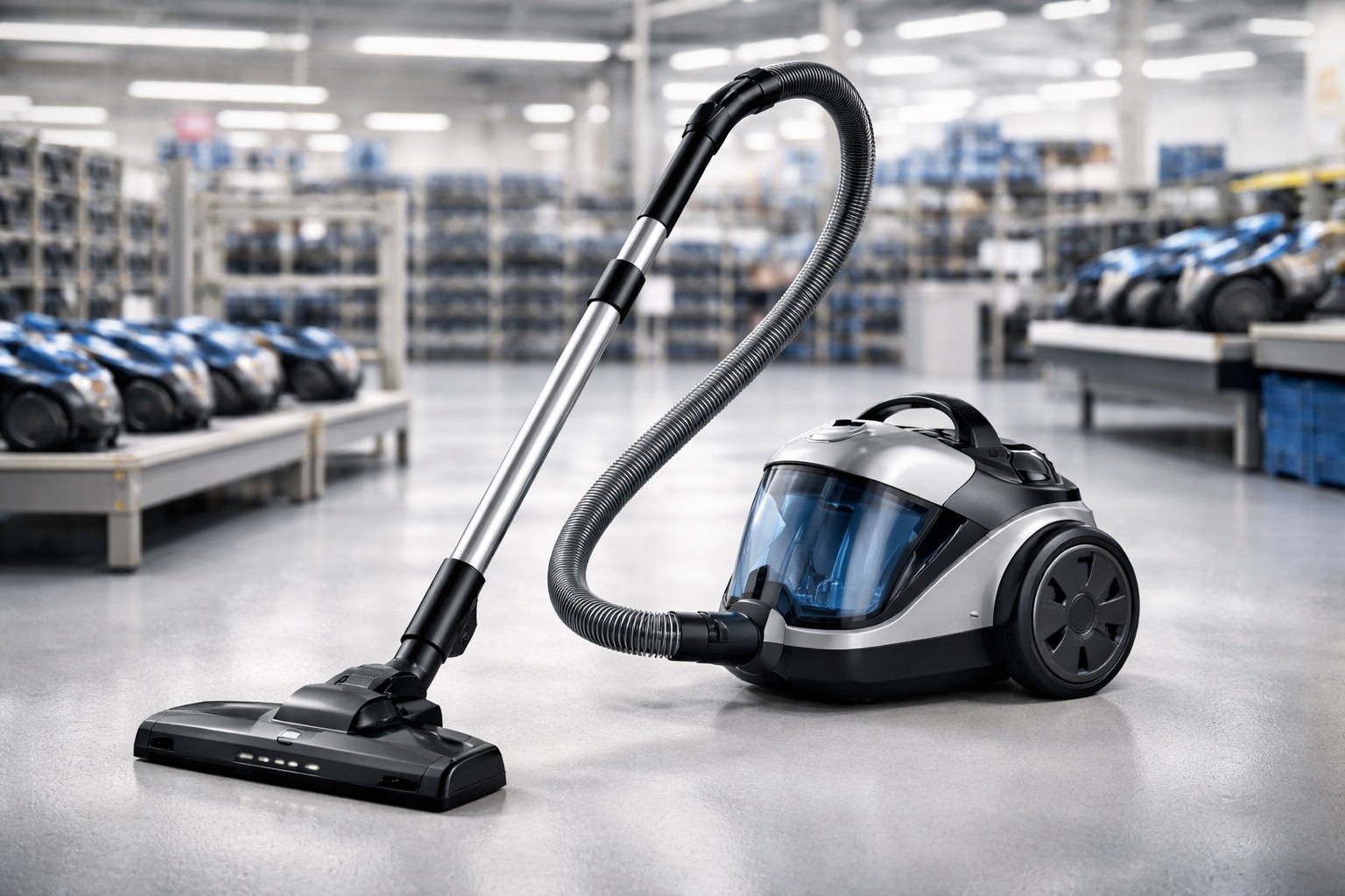 OEM Bagless Barrel Canister Vacuum Cleaner with High Suction Power