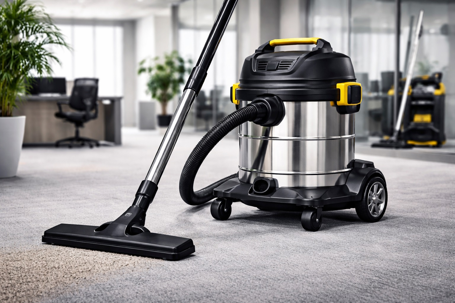 Professional Commercial Wet-Dry Vacuum Cleaner for Offices and Cleaning Companies