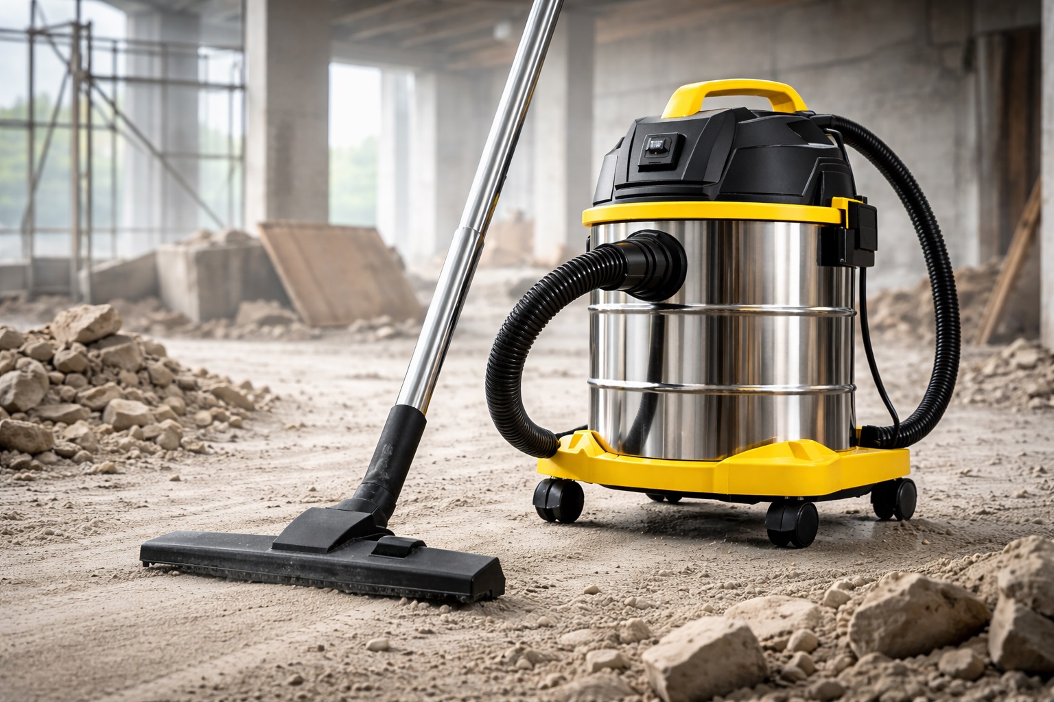 Best Vacuum for Construction Dust – Commercial Wet Dry Vacuum Cleaner, Durable Construction Vacuum