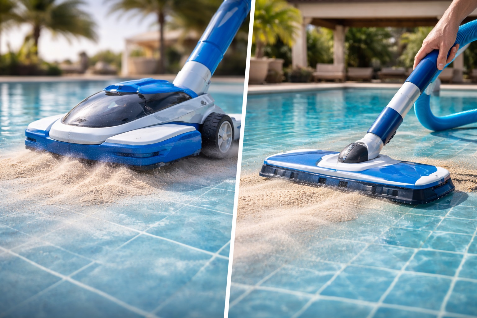 High Suction Pool Vacuum Cleaner for Fine Dust and Sand Removal