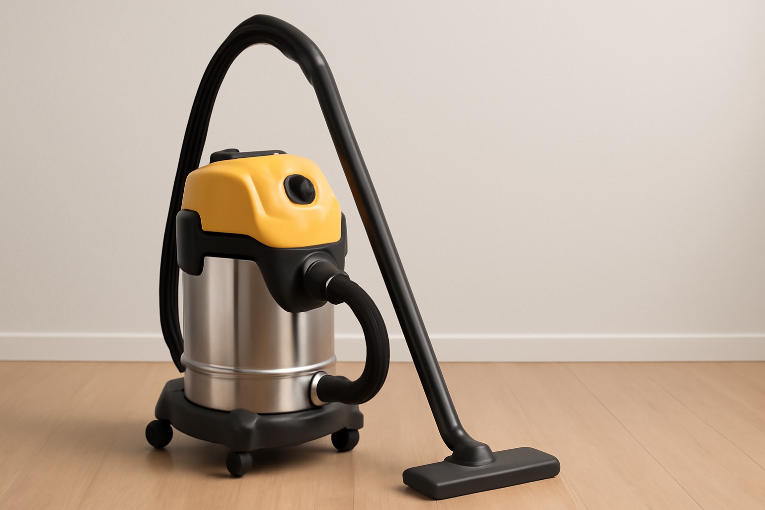 Wet-Dry Vacuum Cleaner with Stainless Steel Tank