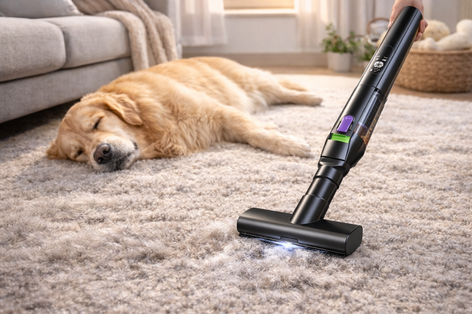 Cordless Handheld Vacuum Cleaner for Pet Hair & Carpet