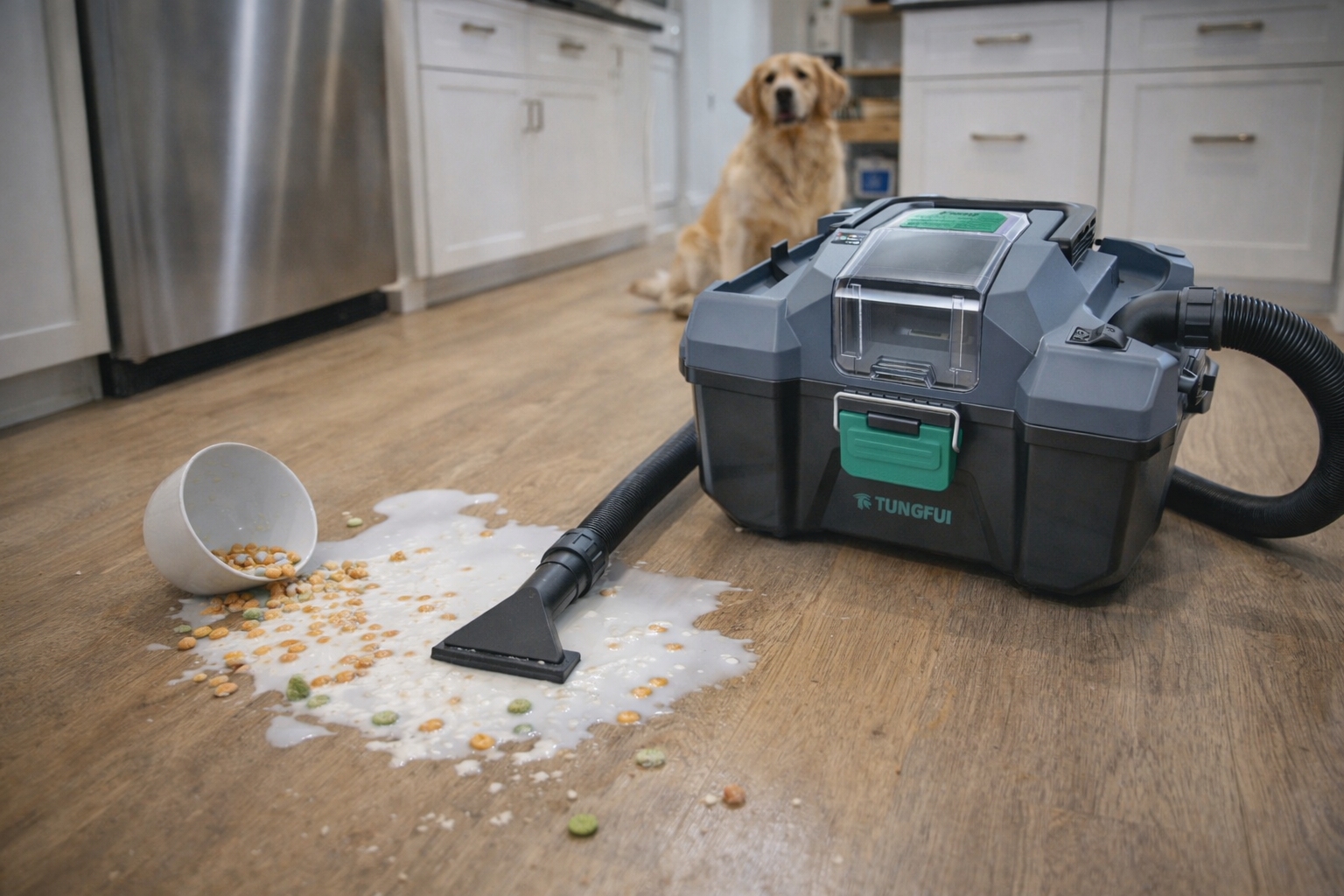 Household Wet and Dry Toolbox Vacuum Cleaner for Kitchen and Pet Cleaning