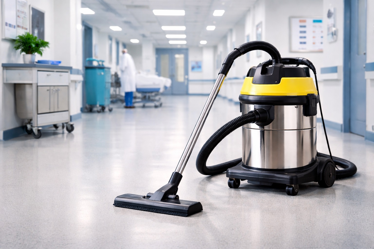Medical Grade Vacuum Cleaner – Quiet HEPA Commercial Vacuum for Hospital & Healthcare Use