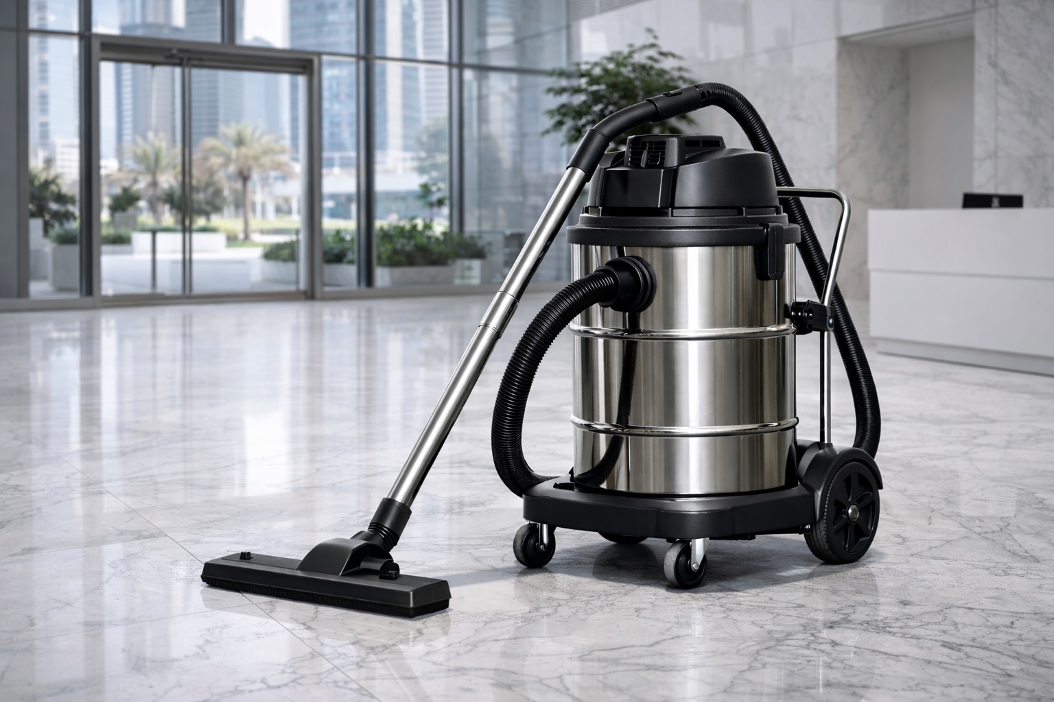 Commercial Industrial Drum Wet & Dry Vacuum Cleaner for Facility Management