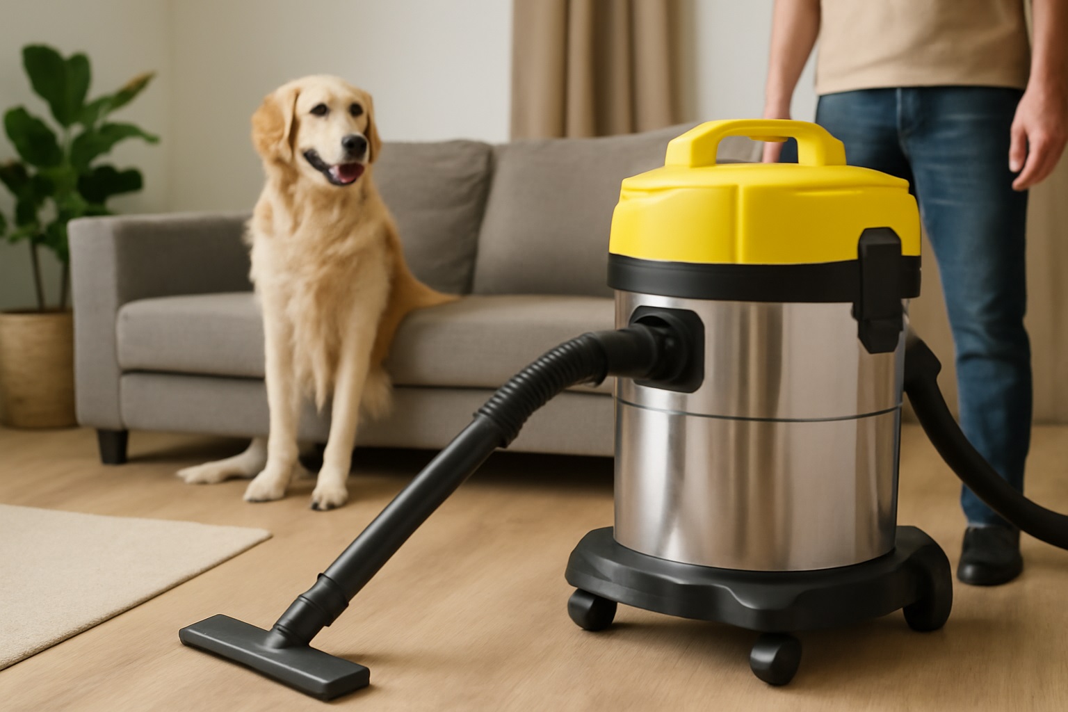 Pet-Friendly Wet & Dry Vacuum Cleaner for Home Cleaning