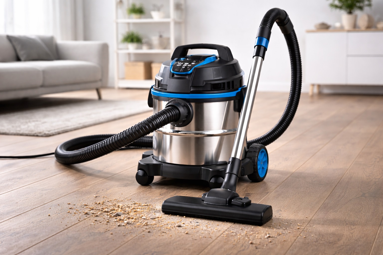 Wet & Dry Stainless Steel Shop Vacuum Cleaner