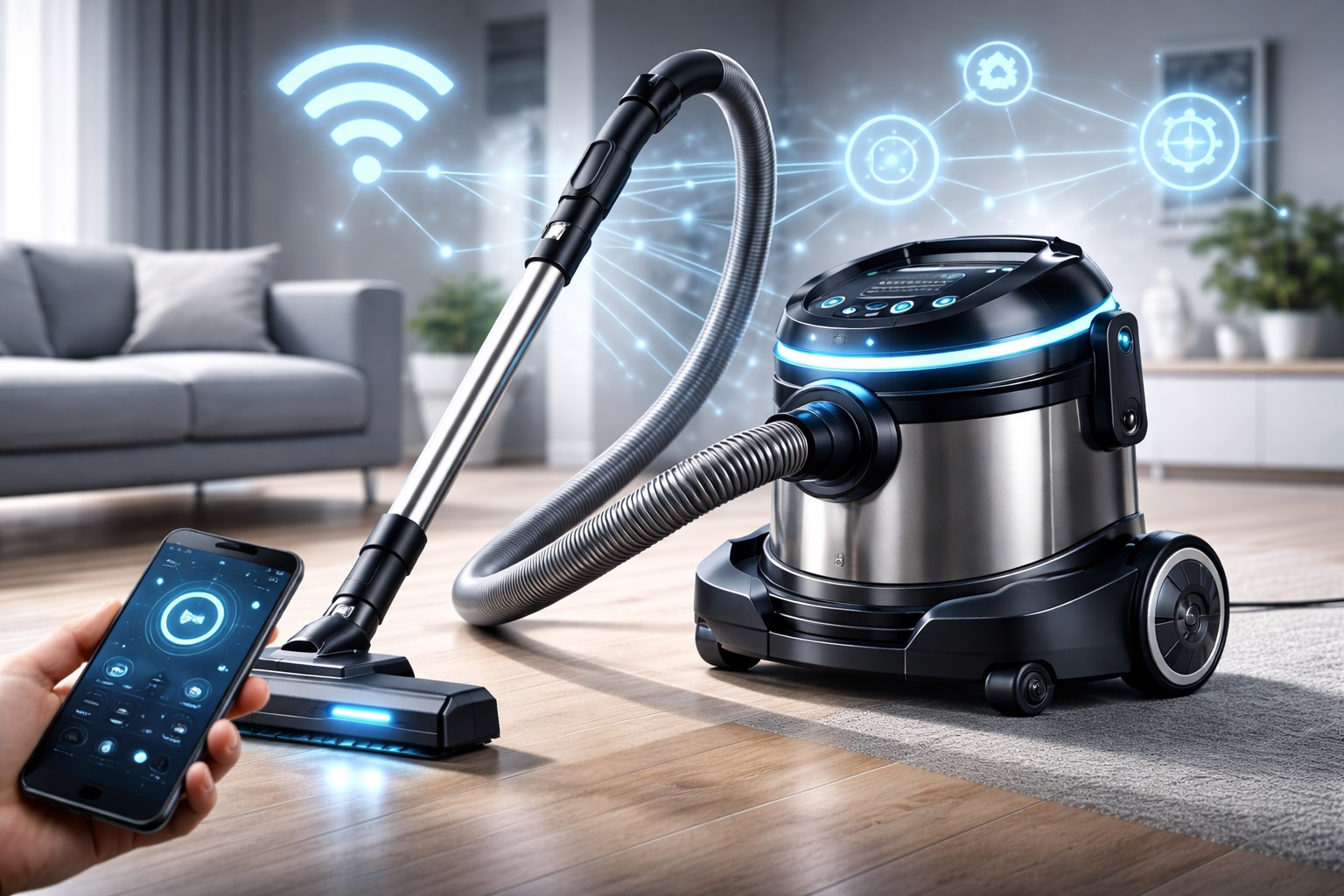 Barrel Vacuum Cleaner with Smart IoT Technology