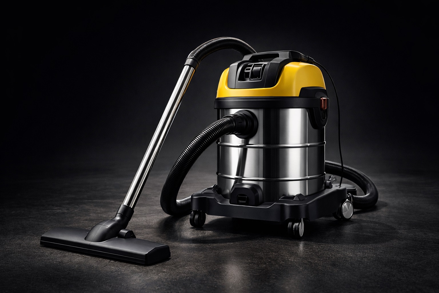 Innovative Stainless Steel Barrel Wet & Dry Vacuum Cleaner Industrial Drum Design