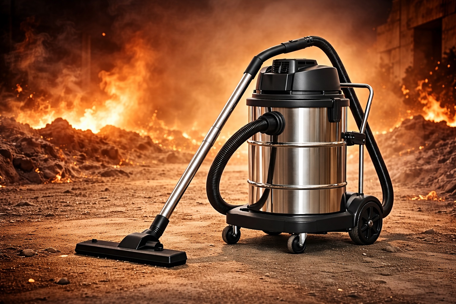 High Temperature Resistant Industrial Wet & Dry Vacuum Cleaner