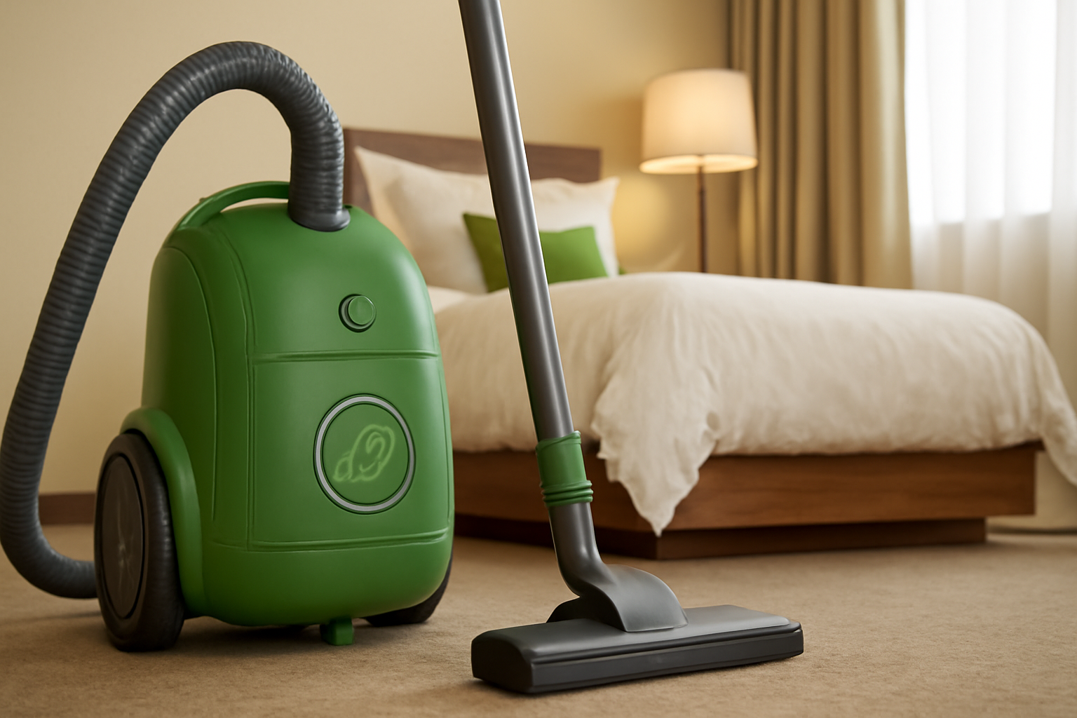A5 Eco-Friendly Hotel Vacuum Cleaner – Low Energy, Sustainable, Smart Green Cleaning Device for Rooms
