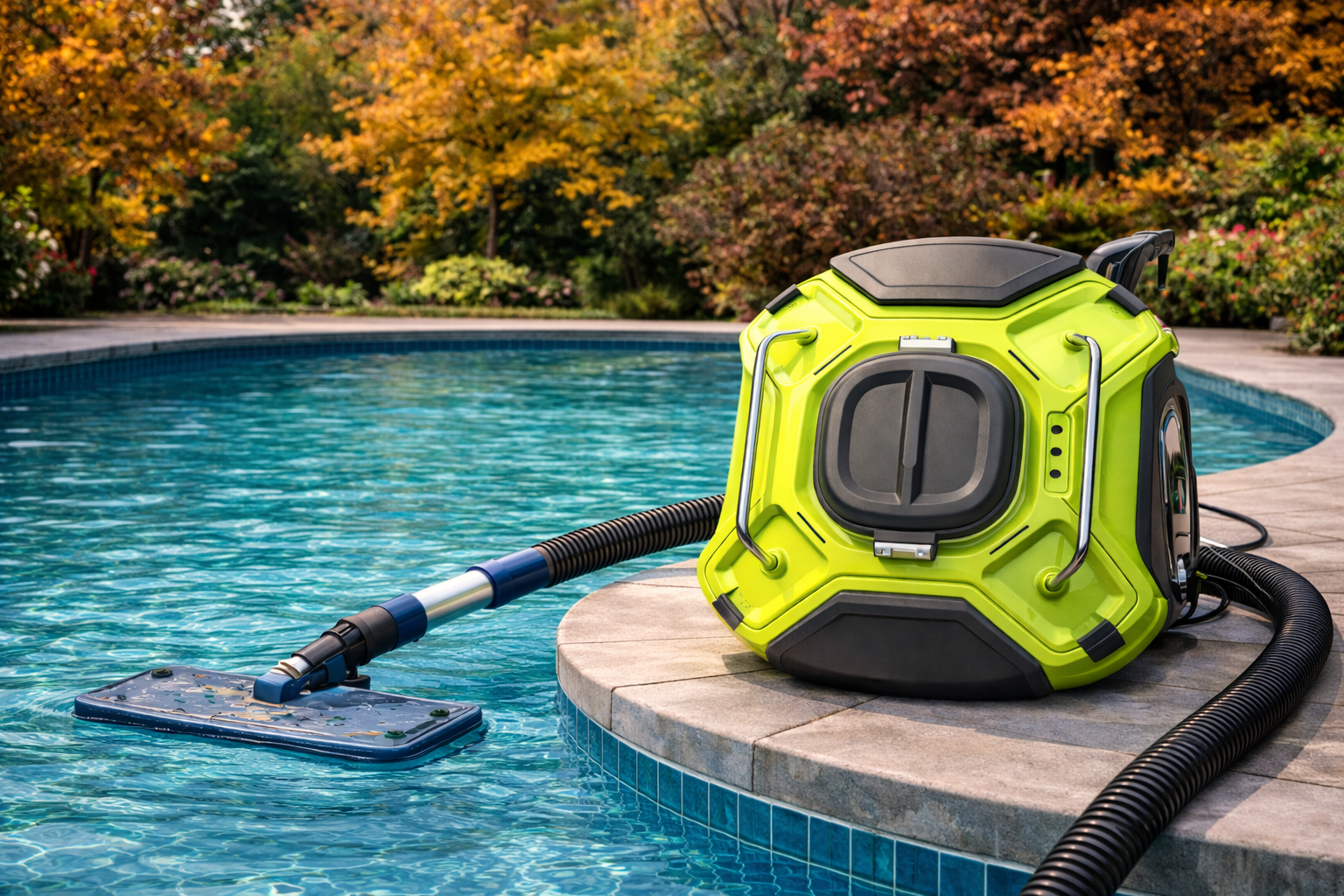 Portable Electric Swimming Pool Vacuum Cleaner for Outdoor Pools