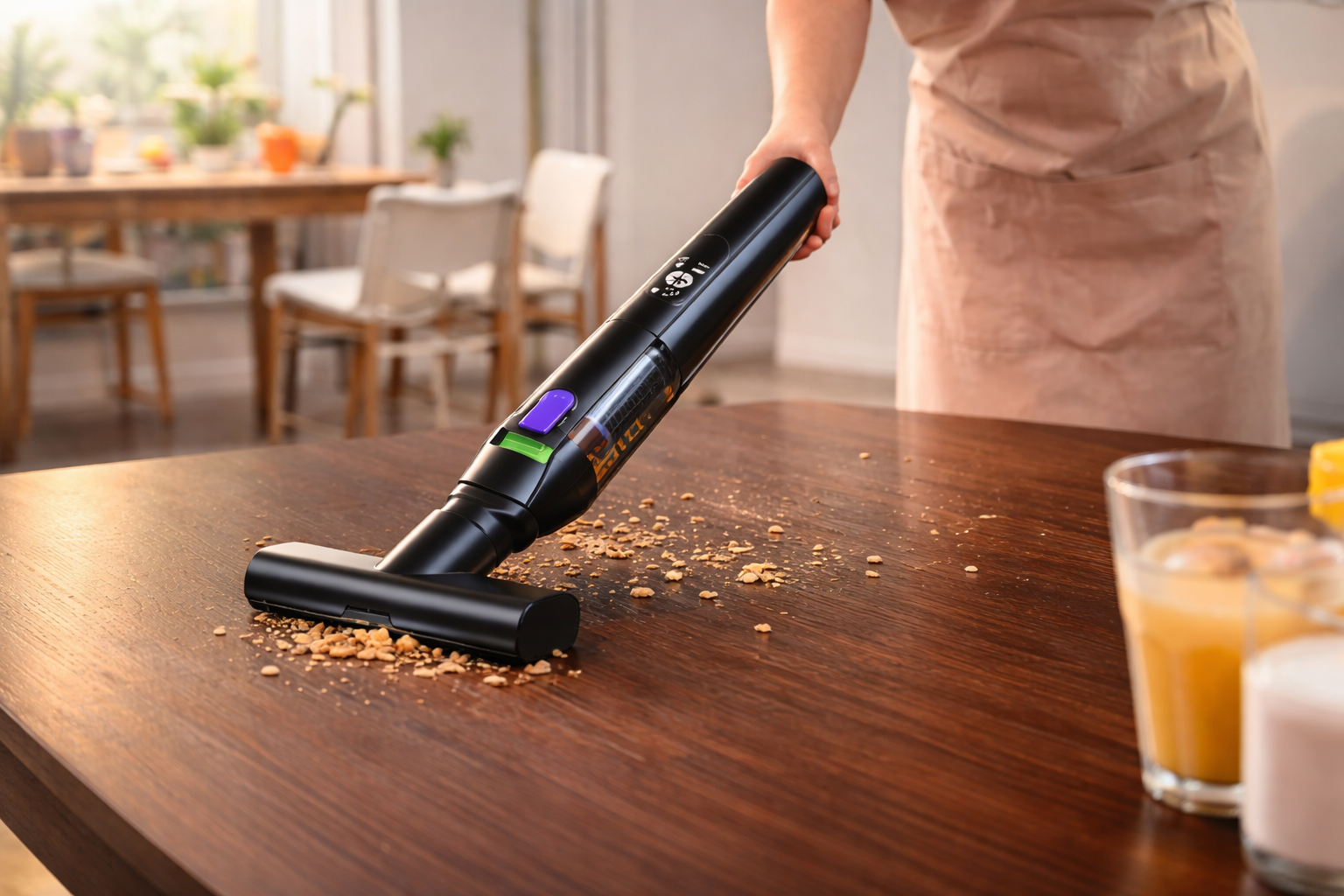 Cordless Handheld Vacuum Cleaner for Tabletop & Kitchen Cleaning