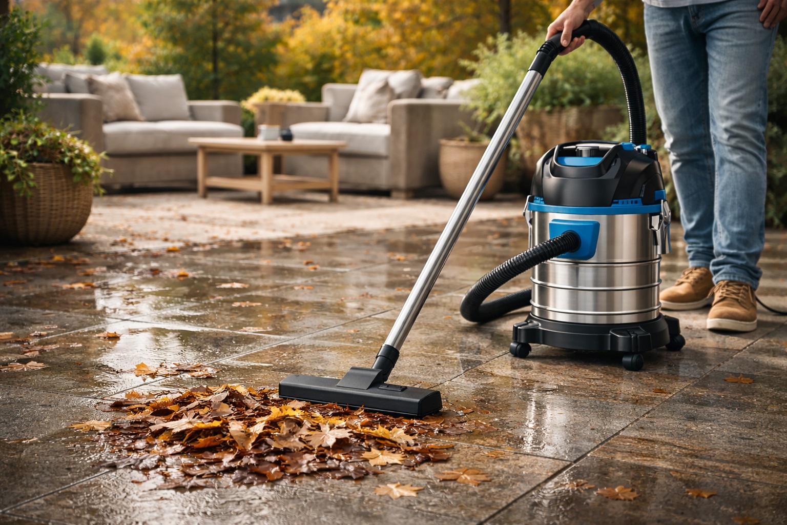 Wet Dry Vacuum Cleaner – Outdoor Patio & Garden Debris Cleaner