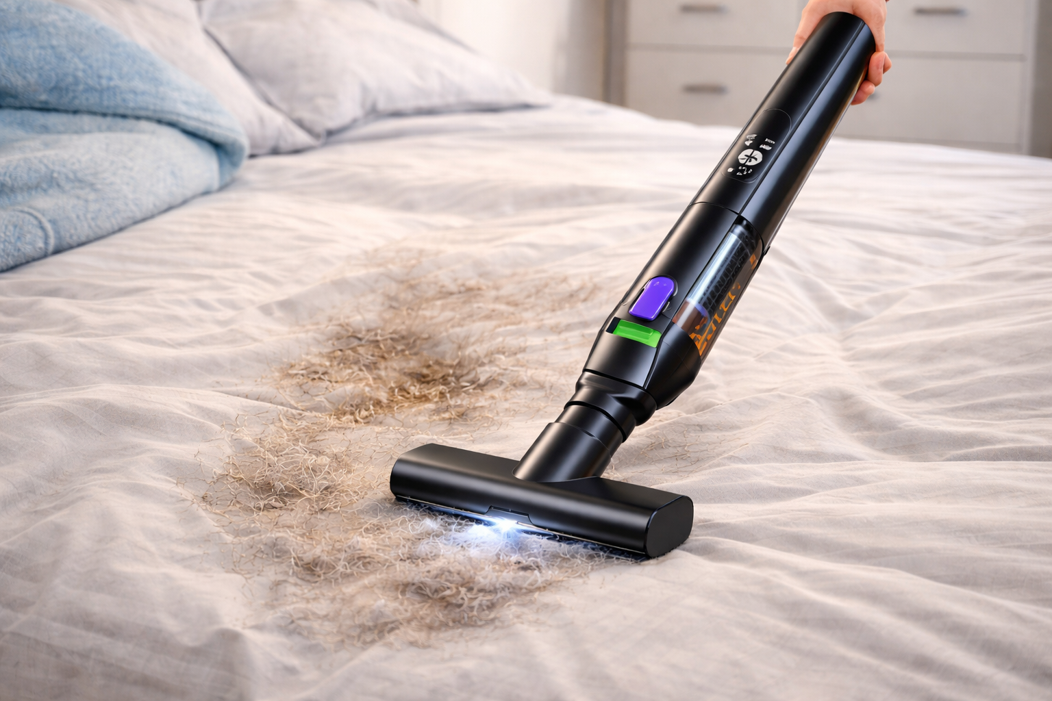 Cordless Handheld Vacuum Cleaner for Mattress & Bed Cleaning