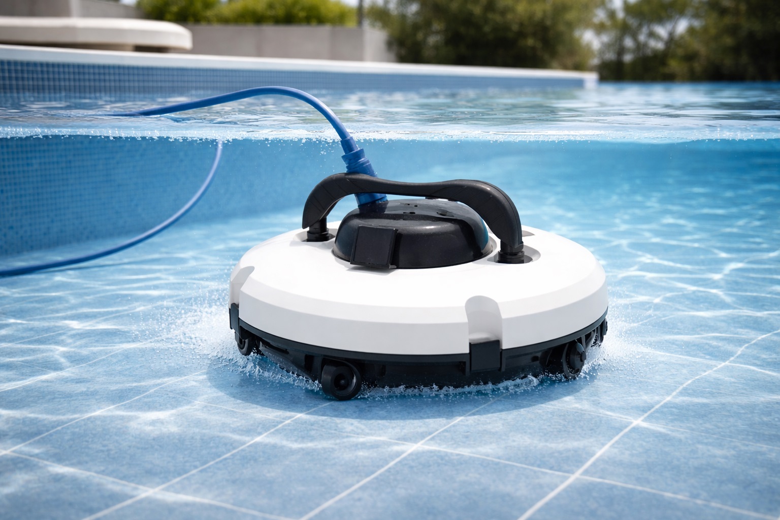 Disc-Style Hydraulic Swimming Pool Floor Cleaner
