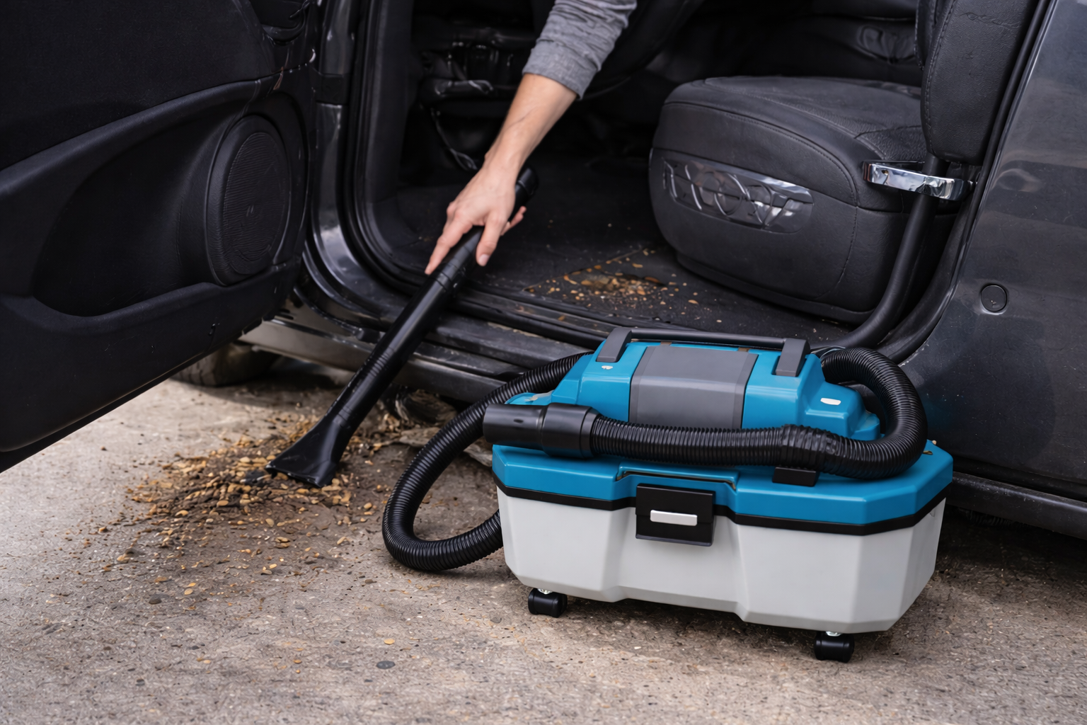 Portable Wet & Dry Car Vacuum Cleaner for Interior Detailing