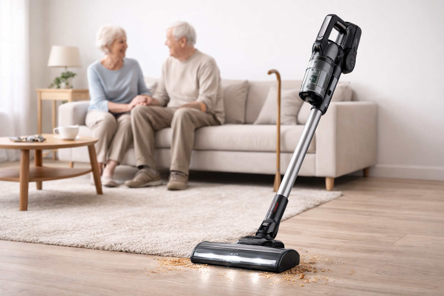 Lightweight Cordless Vacuum Cleaner for Seniors – Quiet & Easy to Use