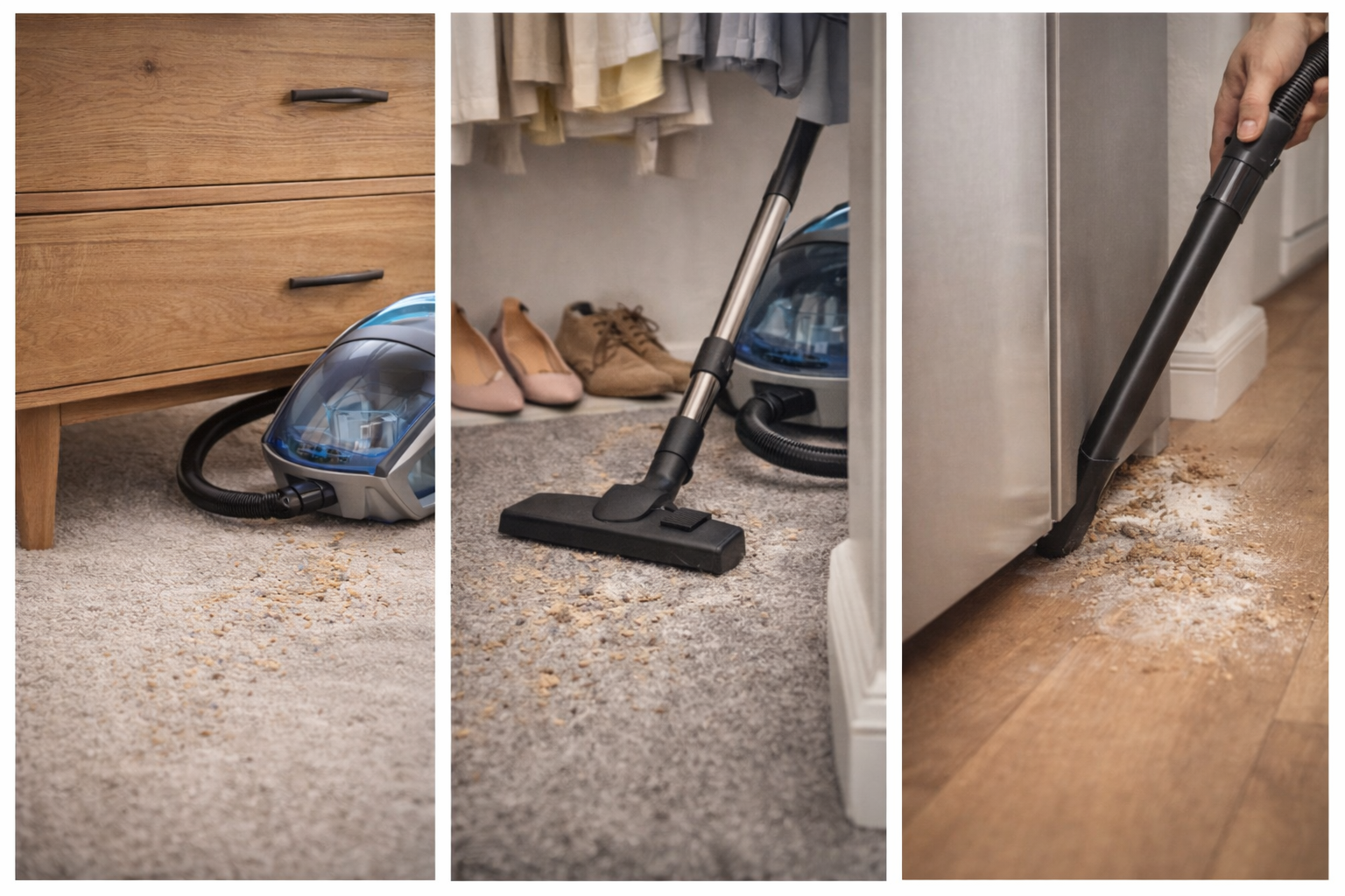 Cyclonic Bagless Canister Vacuum Cleaner – Kitchen, Carpet & Tile Cleaning with HEPA Filter