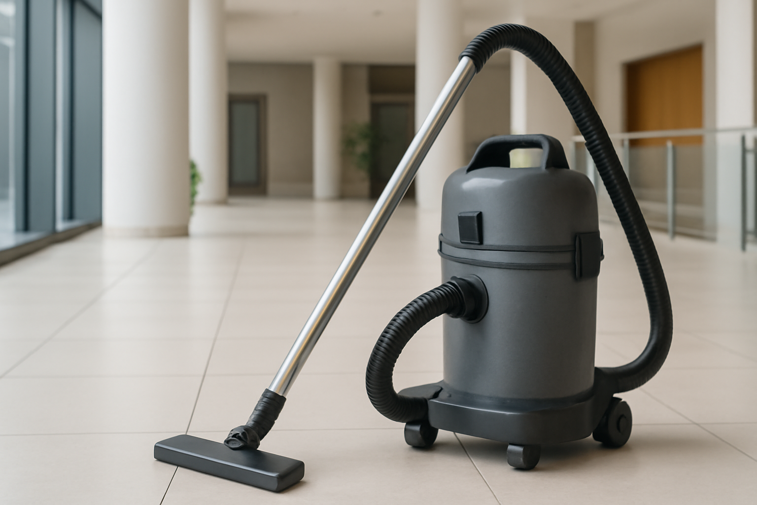A7 Heavy-Duty Commercial Canister Vacuum Cleaner for Industrial & Tile Floor Cleaning | Quiet & Professional Equipment