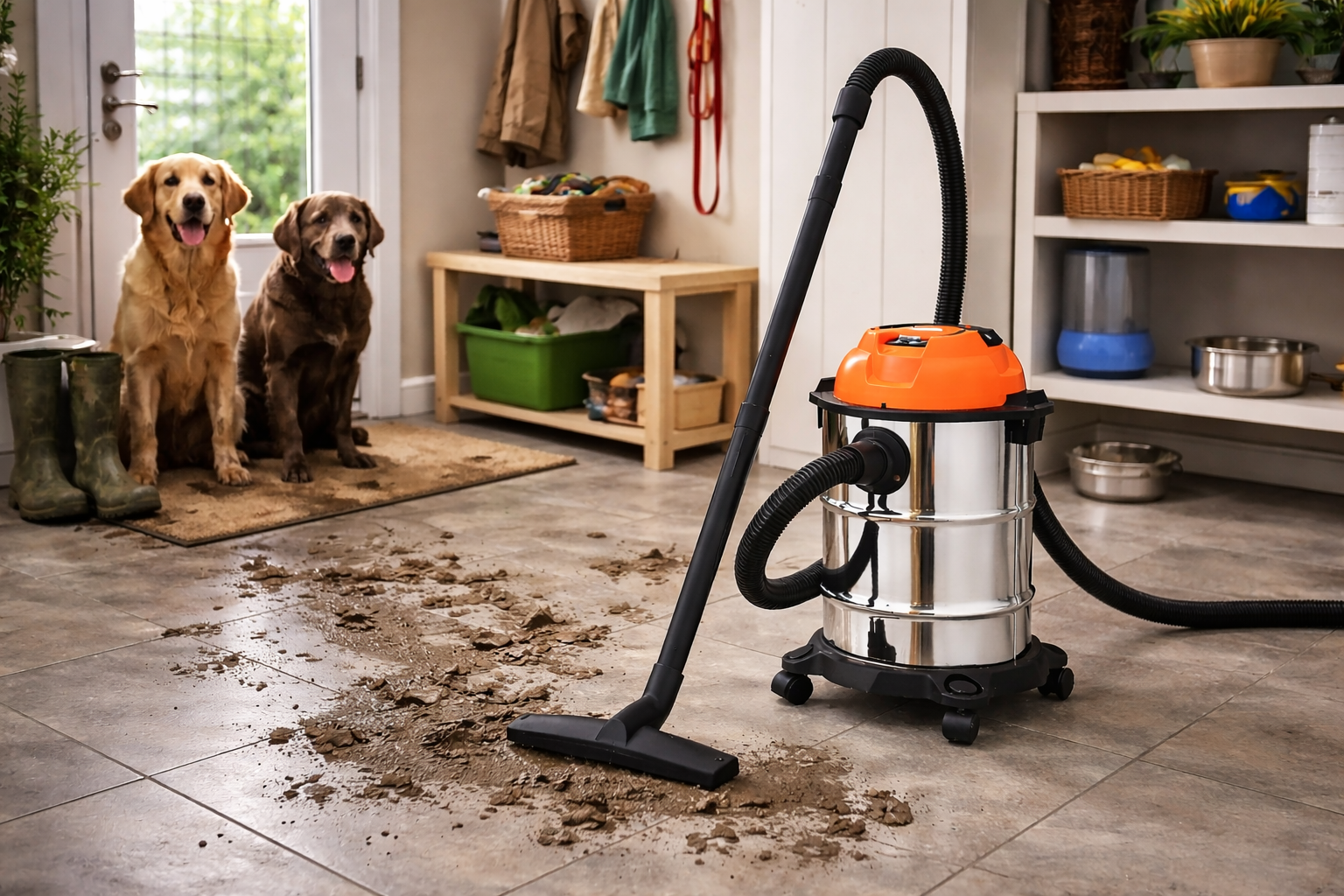 Wet and Dry Vacuum Cleaner for Pet Owners and Home Use