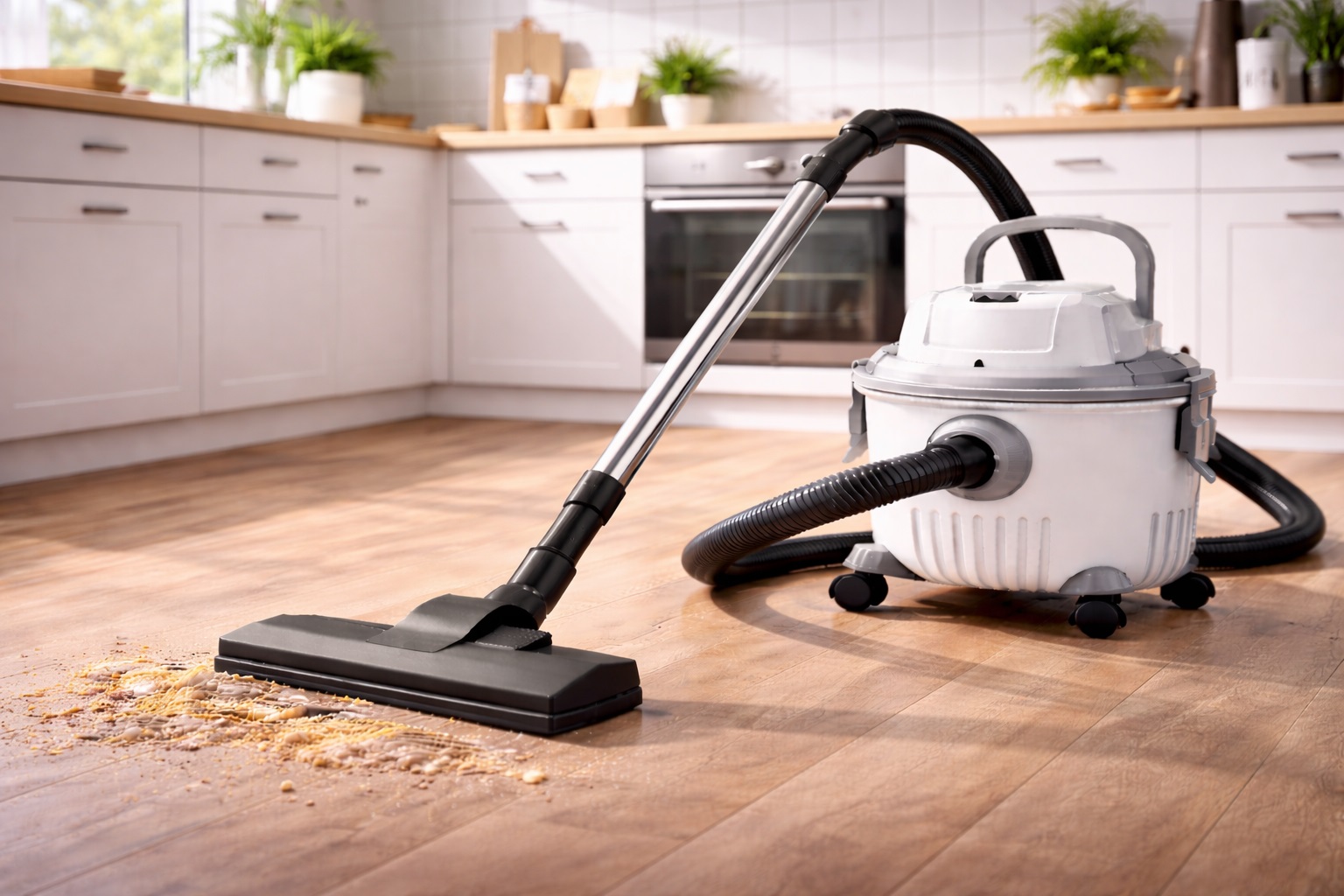 Powerful Wet/Dry Vacuum Cleaner for Kitchen and Home Floors