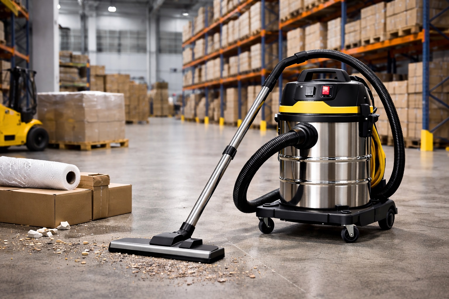 Heavy Duty Industrial Vacuum Cleaner for Warehouse & Logistics Center Dust Removal
