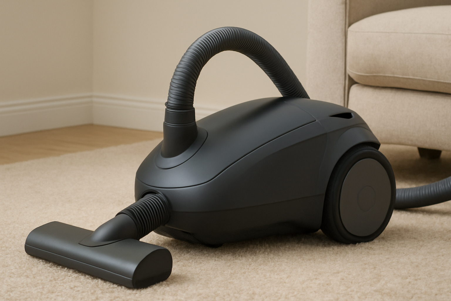 A8 Canister Vacuum Cleaner - Quiet Operation, Low-Profile Floor Head, and Modern Design