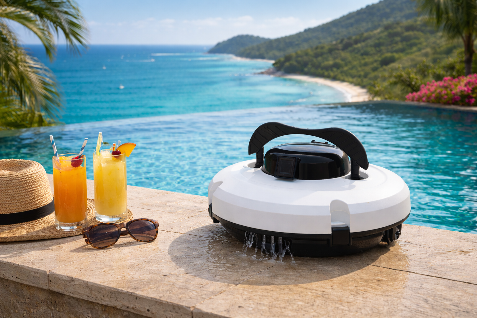 Cordless Robotic Pool Cleaner for Luxury & Resort Pools