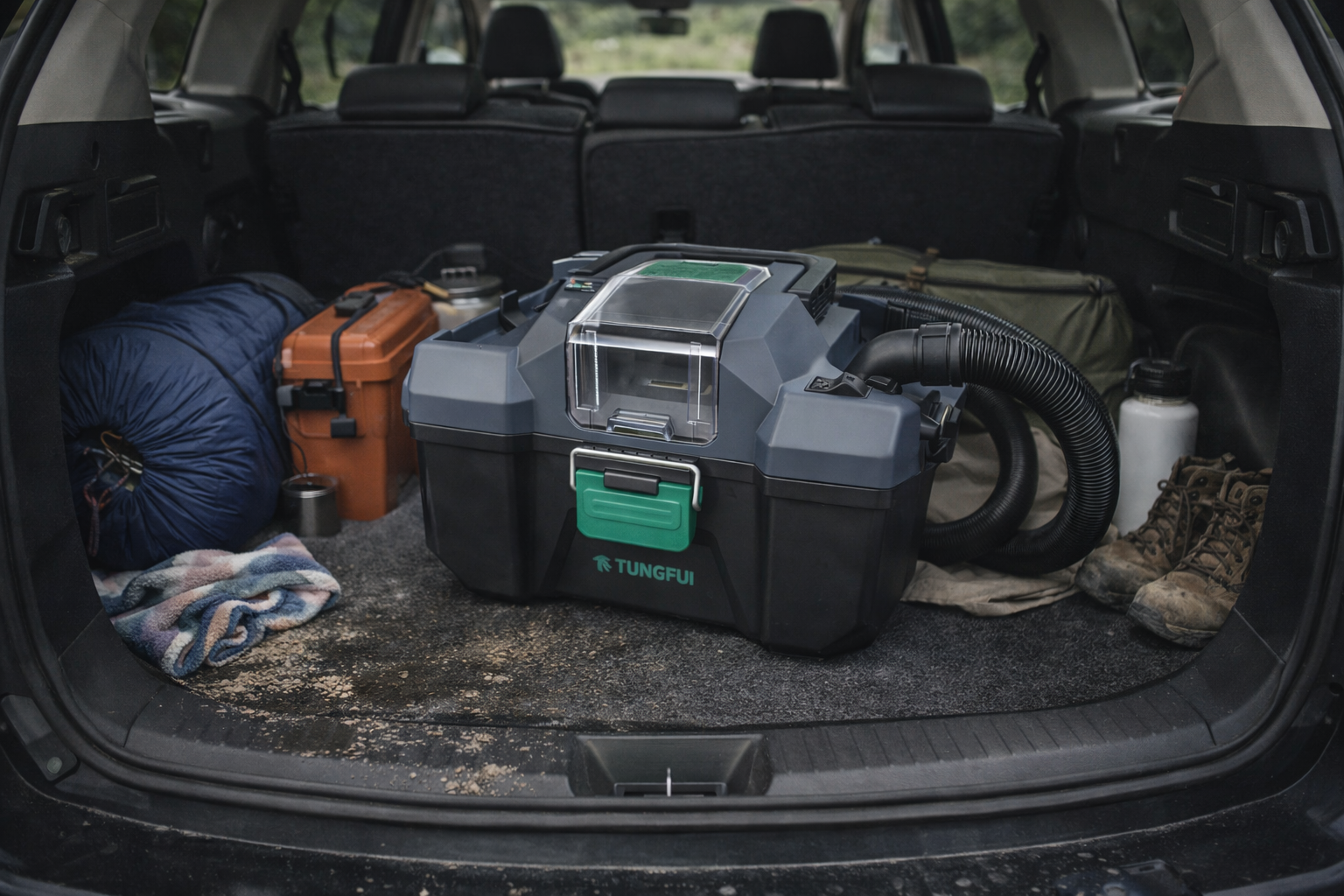 Portable Wet and Dry Toolbox Vacuum Cleaner for Car Trunk and Travel Use