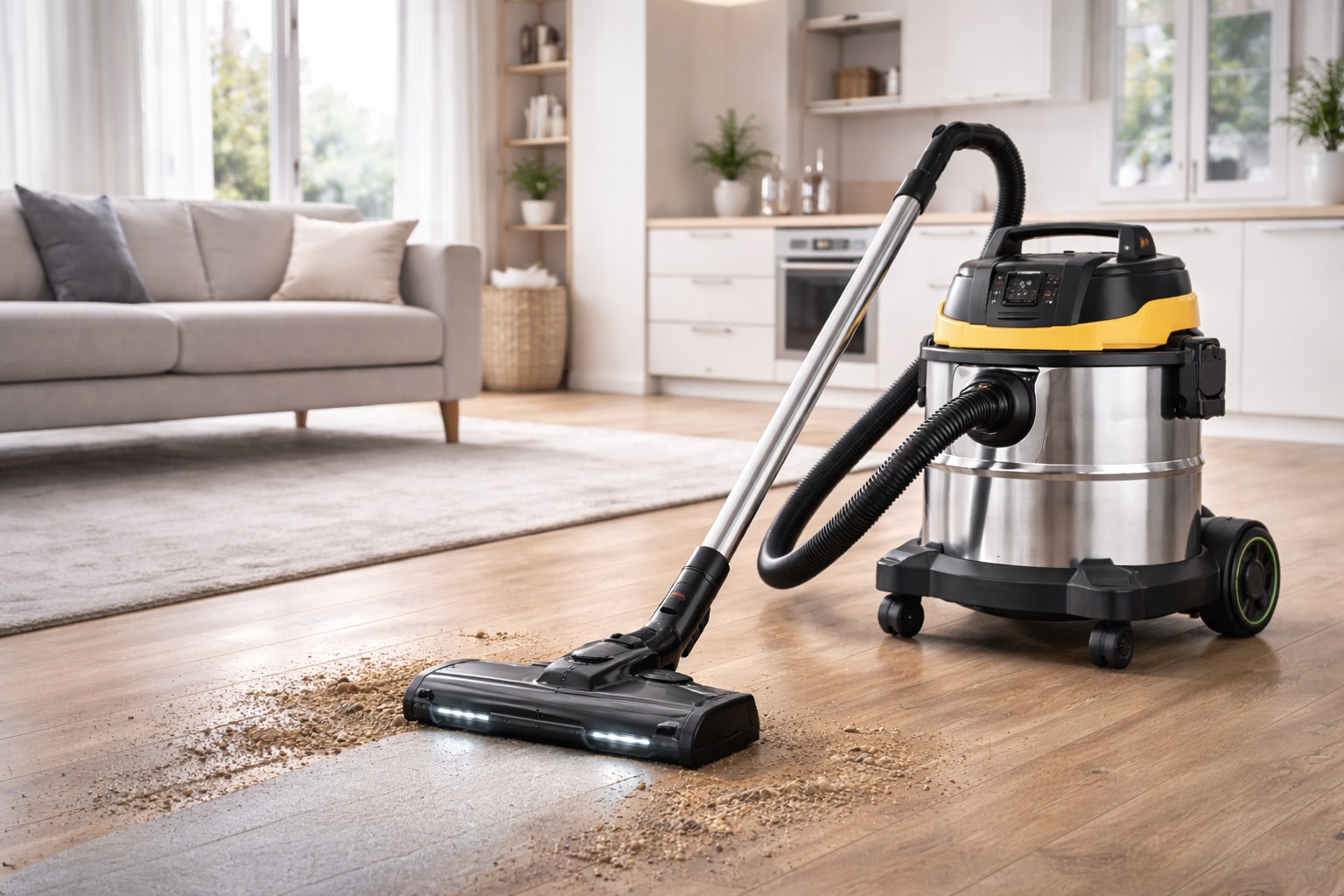 Large-Capacity Wet and Dry Vacuum Cleaner