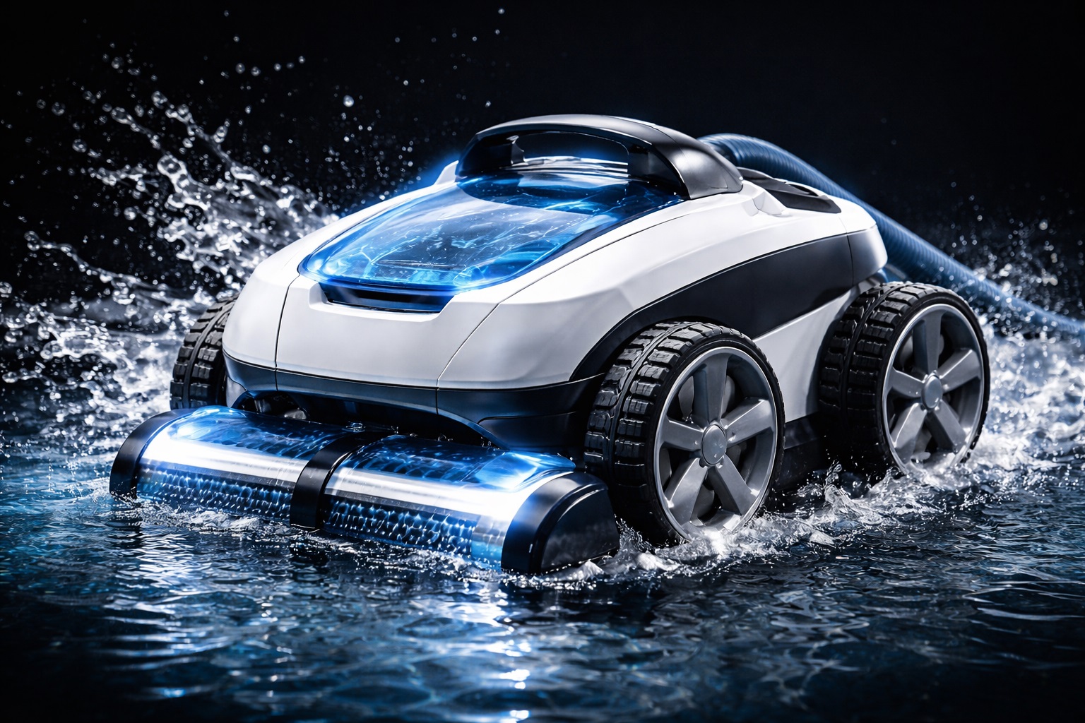 Advanced Smart Robotic Pool Vacuum Cleaner with Engineering Design