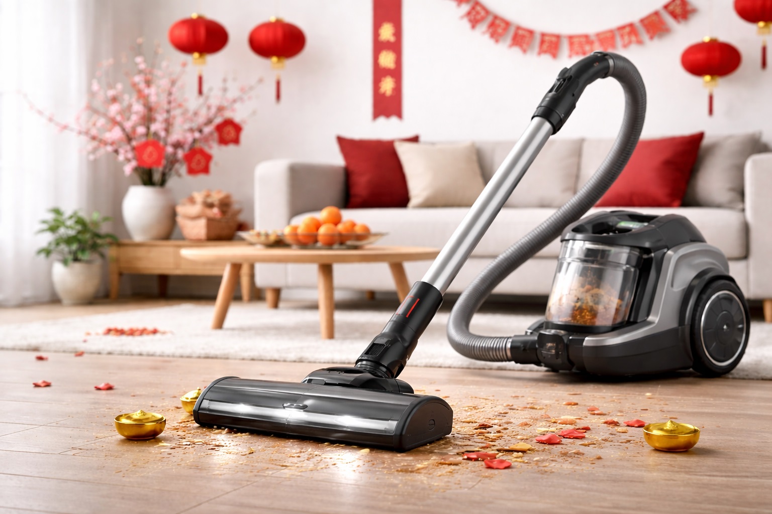 Canister Vacuum Cleaner for Festival & Celebration Cleanup – Strong Suction