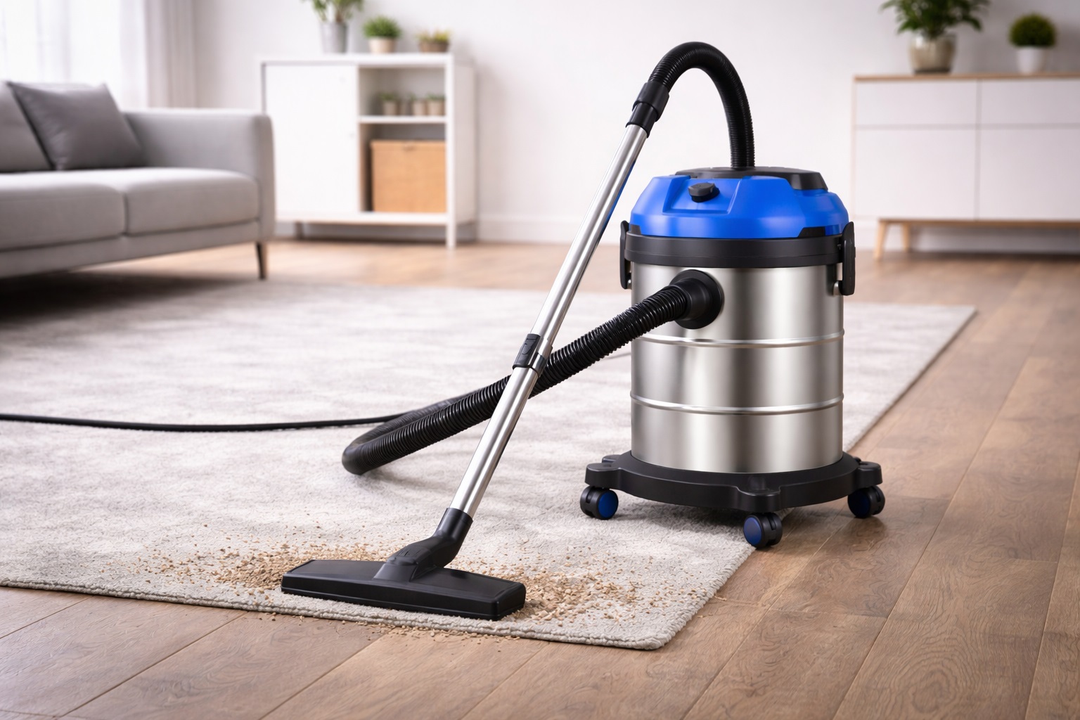 Blue Top Stainless Steel Multi-Surface Wet & Dry Vacuum